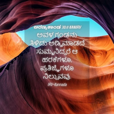 Picture 04 - ಅರಣ್ಯಕಾಂಡ 30:11 KANIRV - ಅವಳ ಗಂಡನು ತಿಳಿದು - Bible Verse Picture