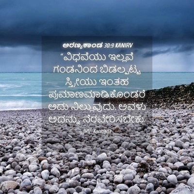 Picture 04 - ಅರಣ್ಯಕಾಂಡ 30:9 KANIRV - “ವಿಧವೆಯು ಇಲ್ಲವೆ - Bible Verse Picture