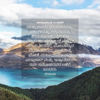 Picture 04 - ಅರಣ್ಯಕಾಂಡ 31:12 KANIRV - ಮತ್ತು ಅವರು - Bible Verse Picture