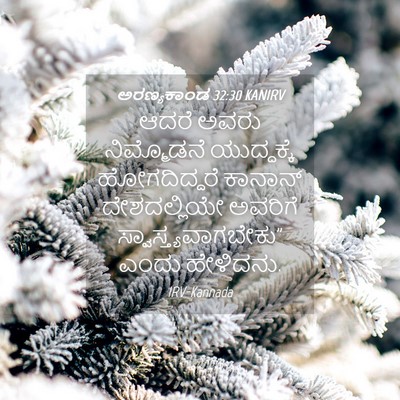 Picture 04 - ಅರಣ್ಯಕಾಂಡ 32:30 KANIRV - ಆದರೆ ಅವರು - Bible Verse Picture