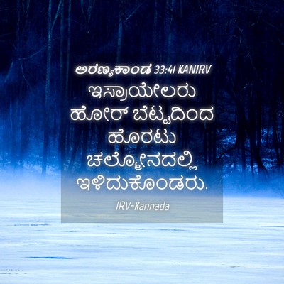 Picture 04 - ಅರಣ್ಯಕಾಂಡ 33:41 KANIRV - ಇಸ್ರಾಯೇಲರು ಹೋರ್ - Bible Verse Picture