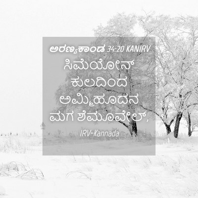 Picture 04 - ಅರಣ್ಯಕಾಂಡ 34:20 KANIRV - ಸಿಮೆಯೋನ್ ಕುಲದಿಂದ - Bible Verse Picture
