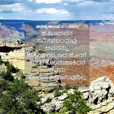 Picture 04 - ಅರಣ್ಯಕಾಂಡ 35:27 KANIRV - ಹತವಾದವನ - Bible Verse Picture