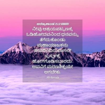 Picture 04 - ಅರಣ್ಯಕಾಂಡ 35:32 KANIRV - ನೀವು - Bible Verse Picture