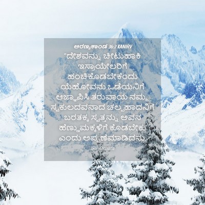 Picture 04 - ಅರಣ್ಯಕಾಂಡ 36:2 KANIRV - “ದೇಶವನ್ನು - Bible Verse Picture