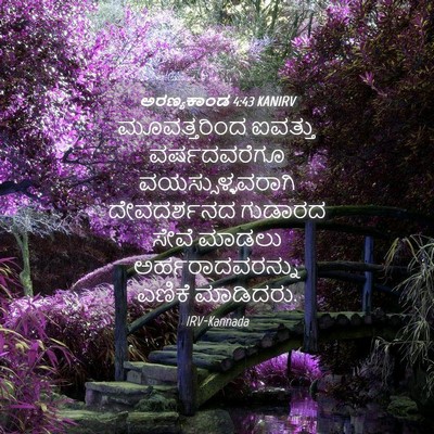 Picture 04 - ಅರಣ್ಯಕಾಂಡ 4:43 KANIRV - ಮೂವತ್ತರಿಂದ ಐವತ್ತು - Bible Verse Picture