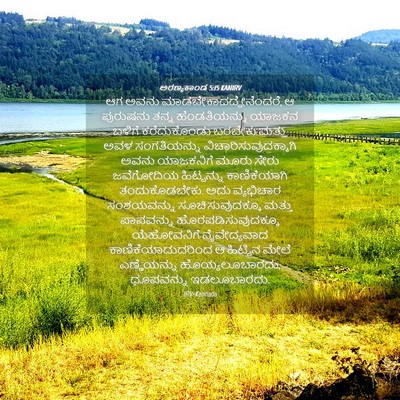 Picture 04 - ಅರಣ್ಯಕಾಂಡ 5:15 KANIRV - ಆಗ ಅವನು - Bible Verse Picture