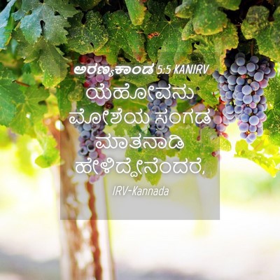Picture 04 - ಅರಣ್ಯಕಾಂಡ 5:5 KANIRV - ಯೆಹೋವನು ಮೋಶೆಯ - Bible Verse Picture