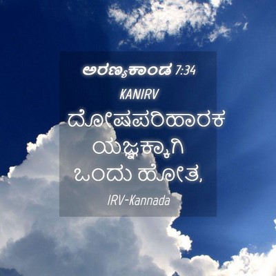 Picture 04 - ಅರಣ್ಯಕಾಂಡ 7:34 KANIRV - ದೋಷಪರಿಹಾರಕ - Bible Verse Picture
