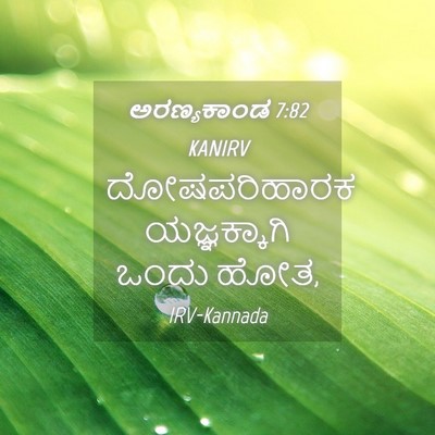 Picture 04 - ಅರಣ್ಯಕಾಂಡ 7:82 KANIRV - ದೋಷಪರಿಹಾರಕ - Bible Verse Picture