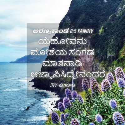 Picture 04 - ಅರಣ್ಯಕಾಂಡ 8:5 KANIRV - ಯೆಹೋವನು ಮೋಶೆಯ - Bible Verse Picture