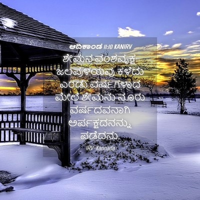 Picture 04 - ಆದಿಕಾಂಡ 11:10 KANIRV - ಶೇಮನ ವಂಶವೃಕ್ಷ: - Bible Verse Picture