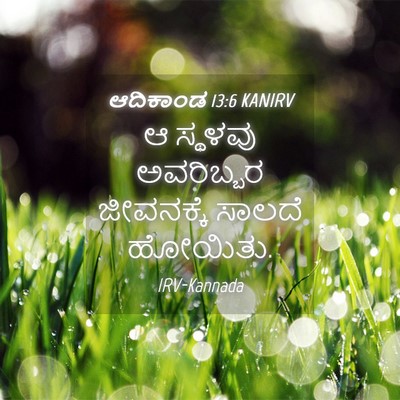 Picture 04 - ಆದಿಕಾಂಡ 13:6 KANIRV - ಆ ಸ್ಥಳವು ಅವರಿಬ್ಬರ - Bible Verse Picture