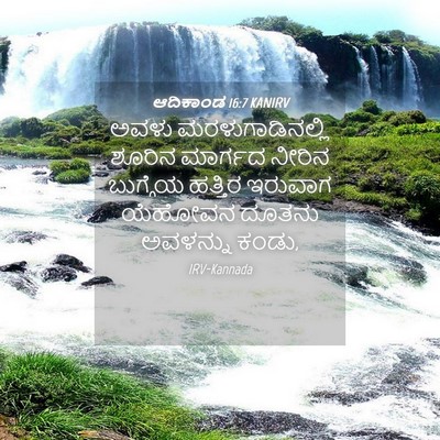 Picture 04 - ಆದಿಕಾಂಡ 16:7 KANIRV - ಅವಳು - Bible Verse Picture