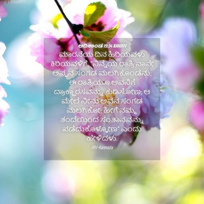 Picture 04 - ಆದಿಕಾಂಡ 19:34 KANIRV - ಮಾರನೆಯ ದಿನ - Bible Verse Picture