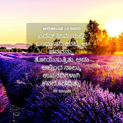 Picture 04 - ಆದಿಕಾಂಡ 2:10 KANIRV - ಏದೆನ್ ಸೀಮೆಯಲ್ಲಿ - Bible Verse Picture