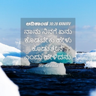 Picture 04 - ಆದಿಕಾಂಡ 30:28 KANIRV - ನಾನು ನಿನಗೆ ಏನು - Bible Verse Picture
