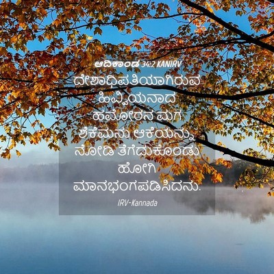Picture 04 - ಆದಿಕಾಂಡ 34:2 KANIRV - ದೇಶಾಧಿಪತಿಯಾಗಿರುವ - Bible Verse Picture