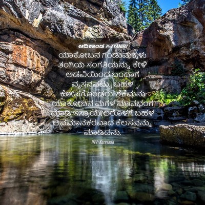 Picture 04 - ಆದಿಕಾಂಡ 34:7 KANIRV - ಯಾಕೋಬನ ಗಂಡುಮಕ್ಕಳು - Bible Verse Picture