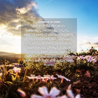 Picture 04 - ಆದಿಕಾಂಡ 38:14 KANIRV - ಆಗ ಆಕೆಯು ಶೇಲಹನು - Bible Verse Picture
