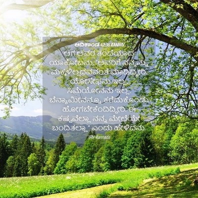 Picture 04 - ಆದಿಕಾಂಡ 42:36 KANIRV - ಆಗ ಅವರ ತಂದೆಯಾದ - Bible Verse Picture