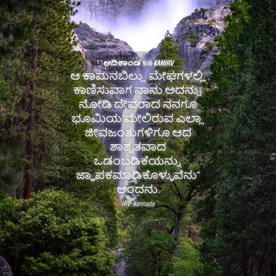 Picture 04 - ಆದಿಕಾಂಡ 9:16 KANIRV - ಆ ಕಾಮನಬಿಲ್ಲು - Bible Verse Picture