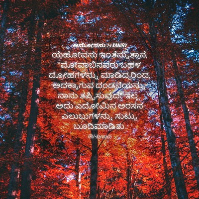 Picture 04 - ಆಮೋಸನು 2:1 KANIRV - ಯೆಹೋವನು - Bible Verse Picture