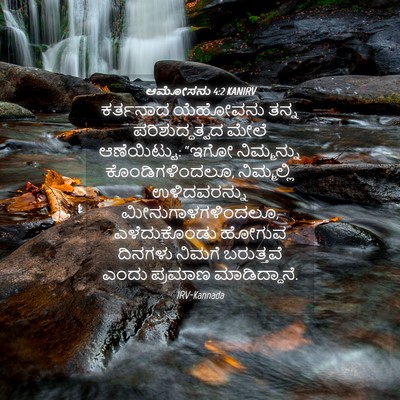 Picture 04 - ಆಮೋಸನು 4:2 KANIRV - ಕರ್ತನಾದ ಯೆಹೋವನು - Bible Verse Picture