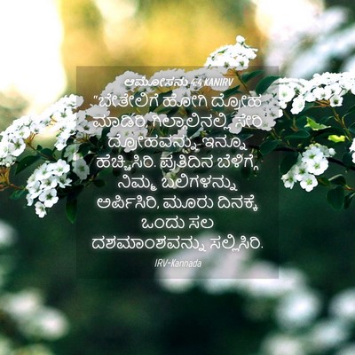 Picture 04 - ಆಮೋಸನು 4:4 KANIRV - “ಬೇತೇಲಿಗೆ ಹೋಗಿ - Bible Verse Picture