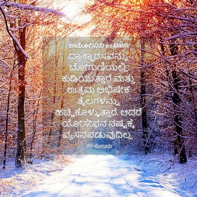 Picture 04 - ಆಮೋಸನು 6:6 KANIRV - ದ್ರಾಕ್ಷಾರಸವನ್ನು - Bible Verse Picture