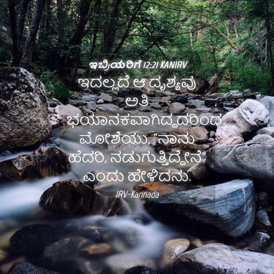 Picture 04 - ಇಬ್ರಿಯರಿಗೆ 12:21 KANIRV - ಇದಲ್ಲದೆ ಆ ದೃಶ್ಯವು - Bible Verse Picture