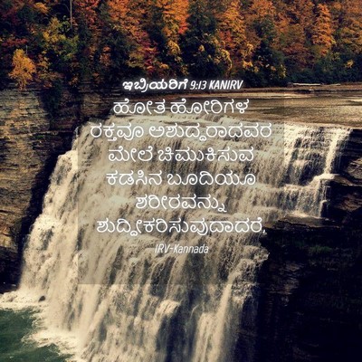 Picture 04 - ಇಬ್ರಿಯರಿಗೆ 9:13 KANIRV - ಹೋತ ಹೋರಿಗಳ ರಕ್ತವೂ - Bible Verse Picture