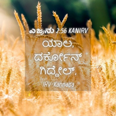 Picture 04 - ಎಜ್ರನು 2:56 KANIRV - ಯಾಲ, ದರ್ಕೋನ್ - Bible Verse Picture