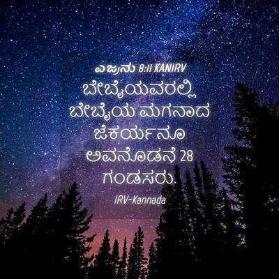 Picture 04 - ಎಜ್ರನು 8:11 KANIRV - ಬೇಬೈಯವರಲ್ಲಿ ಬೇಬೈಯ - Bible Verse Picture