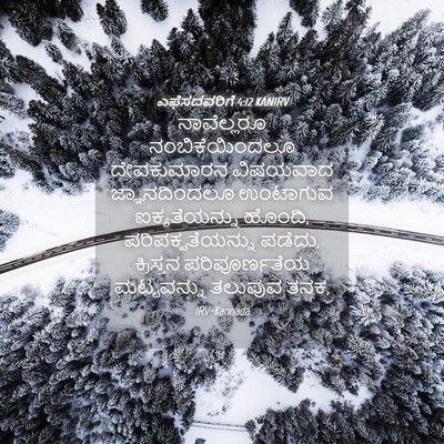 Picture 04 - ಎಫೆಸದವರಿಗೆ 4:12 KANIRV - ನಾವೆಲ್ಲರೂ - Bible Verse Picture