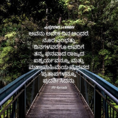 Picture 04 - ಎಸ್ತೇರಳು 1:4 KANIRV - ಅವನು ಅನೇಕ ದಿನ - Bible Verse Picture