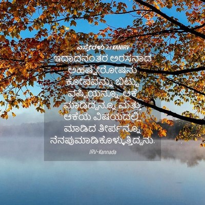 Picture 04 - ಎಸ್ತೇರಳು 2:1 KANIRV - ಇದಾದನಂತರ ಅರಸನಾದ - Bible Verse Picture