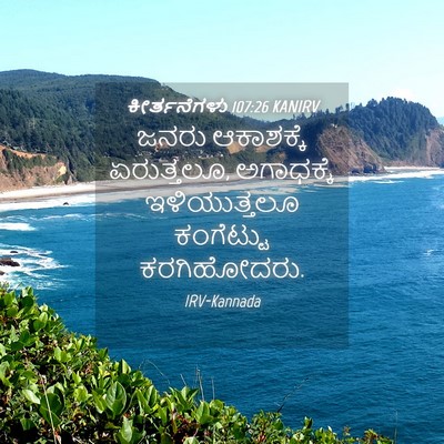 Picture 04 - ಕೀರ್ತನೆಗಳು 107:26 KANIRV - ಜನರು ಆಕಾಶಕ್ಕೆ - Bible Verse Picture