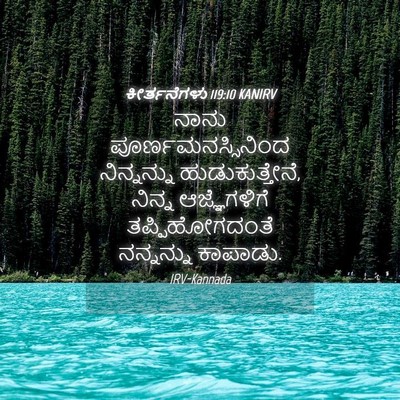 Picture 04 - ಕೀರ್ತನೆಗಳು 119:10 KANIRV - ನಾನು - Bible Verse Picture