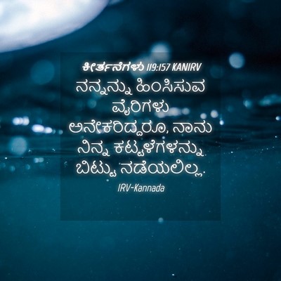 Picture 04 - ಕೀರ್ತನೆಗಳು 119:157 KANIRV - ನನ್ನನ್ನು ಹಿಂಸಿಸುವ - Bible Verse Picture