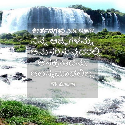 Picture 04 - ಕೀರ್ತನೆಗಳು 119:60 KANIRV - ನಿನ್ನ ಆಜ್ಞೆಗಳನ್ನು - Bible Verse Picture