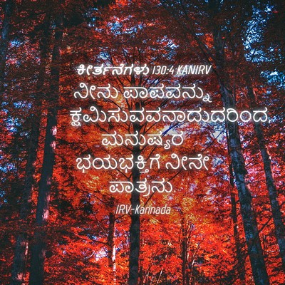 Picture 04 - ಕೀರ್ತನೆಗಳು 130:4 KANIRV - ನೀನು ಪಾಪವನ್ನು - Bible Verse Picture