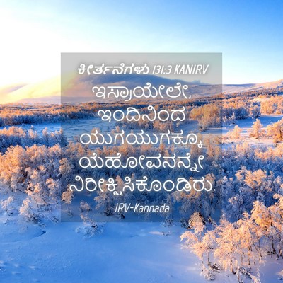 Picture 04 - ಕೀರ್ತನೆಗಳು 131:3 KANIRV - ಇಸ್ರಾಯೇಲೇ, - Bible Verse Picture