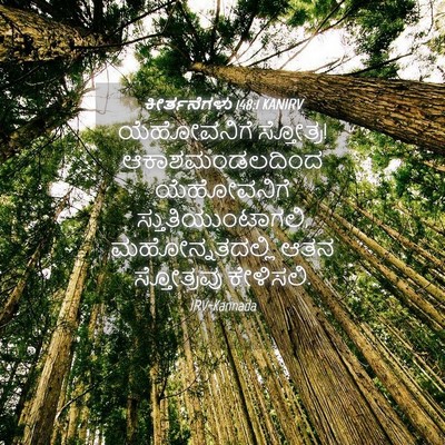 Picture 04 - ಕೀರ್ತನೆಗಳು 148:1 KANIRV - ಯೆಹೋವನಿಗೆ - Bible Verse Picture