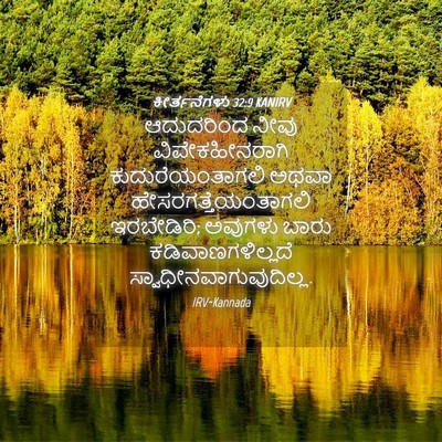 Picture 04 - ಕೀರ್ತನೆಗಳು 32:9 KANIRV - ಆದುದರಿಂದ ನೀವು - Bible Verse Picture