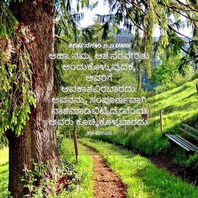 Picture 04 - ಕೀರ್ತನೆಗಳು 35:25 KANIRV - ಆಹಾ, ನಮ್ಮ ಆಶೆ - Bible Verse Picture