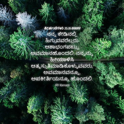 Picture 04 - ಕೀರ್ತನೆಗಳು 35:26 KANIRV - ನನ್ನ ಕೇಡಿನಲ್ಲಿ - Bible Verse Picture