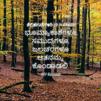 Picture 04 - ಕೀರ್ತನೆಗಳು 69:34 KANIRV - ಭೂಮ್ಯಾಕಾಶಗಳೂ, - Bible Verse Picture