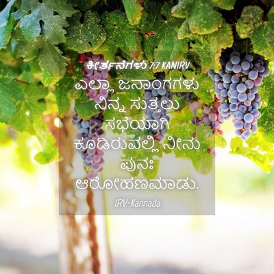 Picture 04 - ಕೀರ್ತನೆಗಳು 7:7 KANIRV - ಎಲ್ಲಾ ಜನಾಂಗಗಳು - Bible Verse Picture