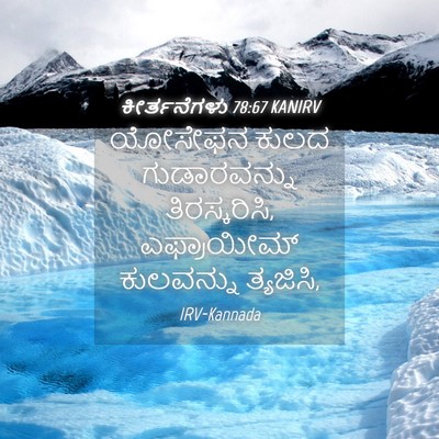 Picture 04 - ಕೀರ್ತನೆಗಳು 78:67 KANIRV - ಯೋಸೇಫನ ಕುಲದ - Bible Verse Picture